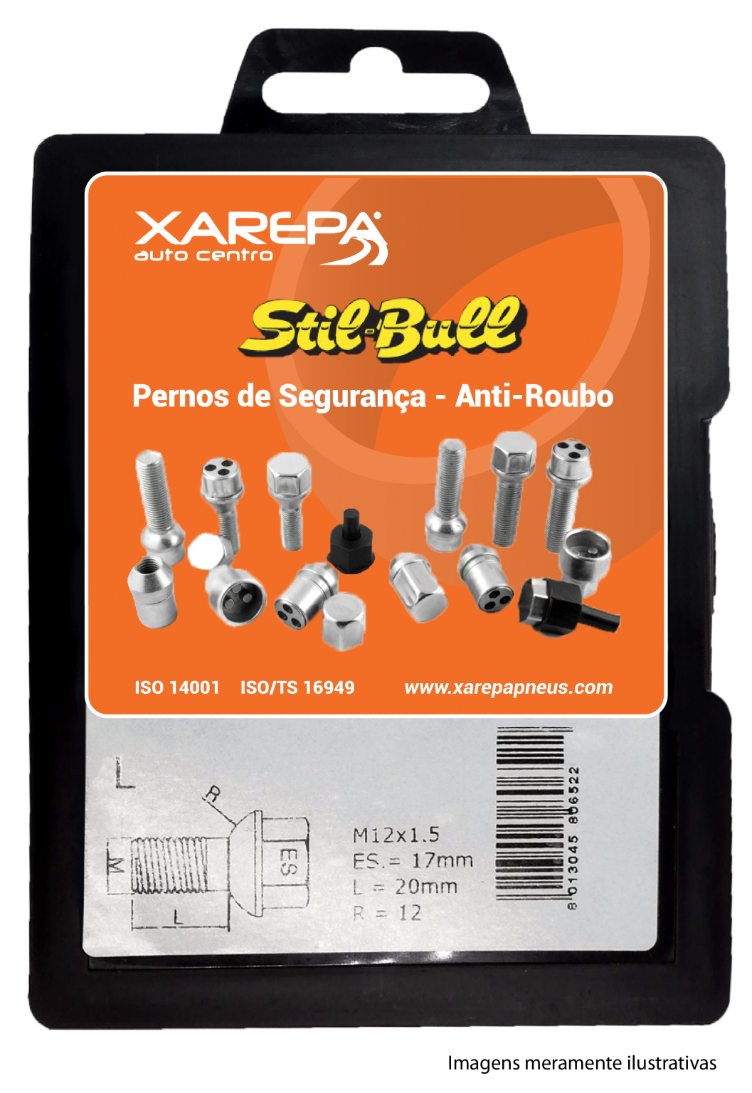 Pernos de segurança para jantes| Xarepa Pneus Auto Centro