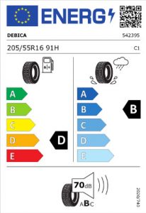 Etiqueta Debica Presto HP2 205/55 R16 91V